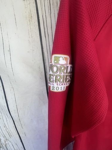 Vintage Saint Louis Cardinals majestätischer Langarm Henley Typ 2011 World Series - Bild 9 von 13