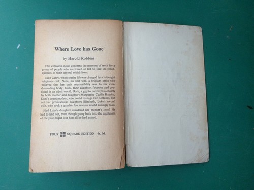 Vintage Four Square 1967 1st Ed PB A Stone for Danny Fisher Harold Robbins - 第 5/9 張圖片