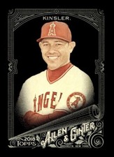 2018 TOPPS ALLEN GINTER X BASEBALL BASE CARD #284 Ian Kinsler Angels