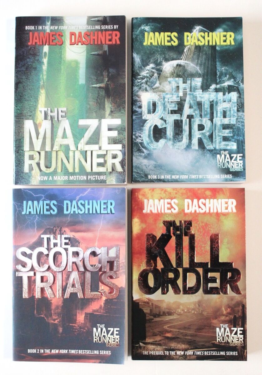 Maze Runner Series 1-4 by James Dashner , Paperback