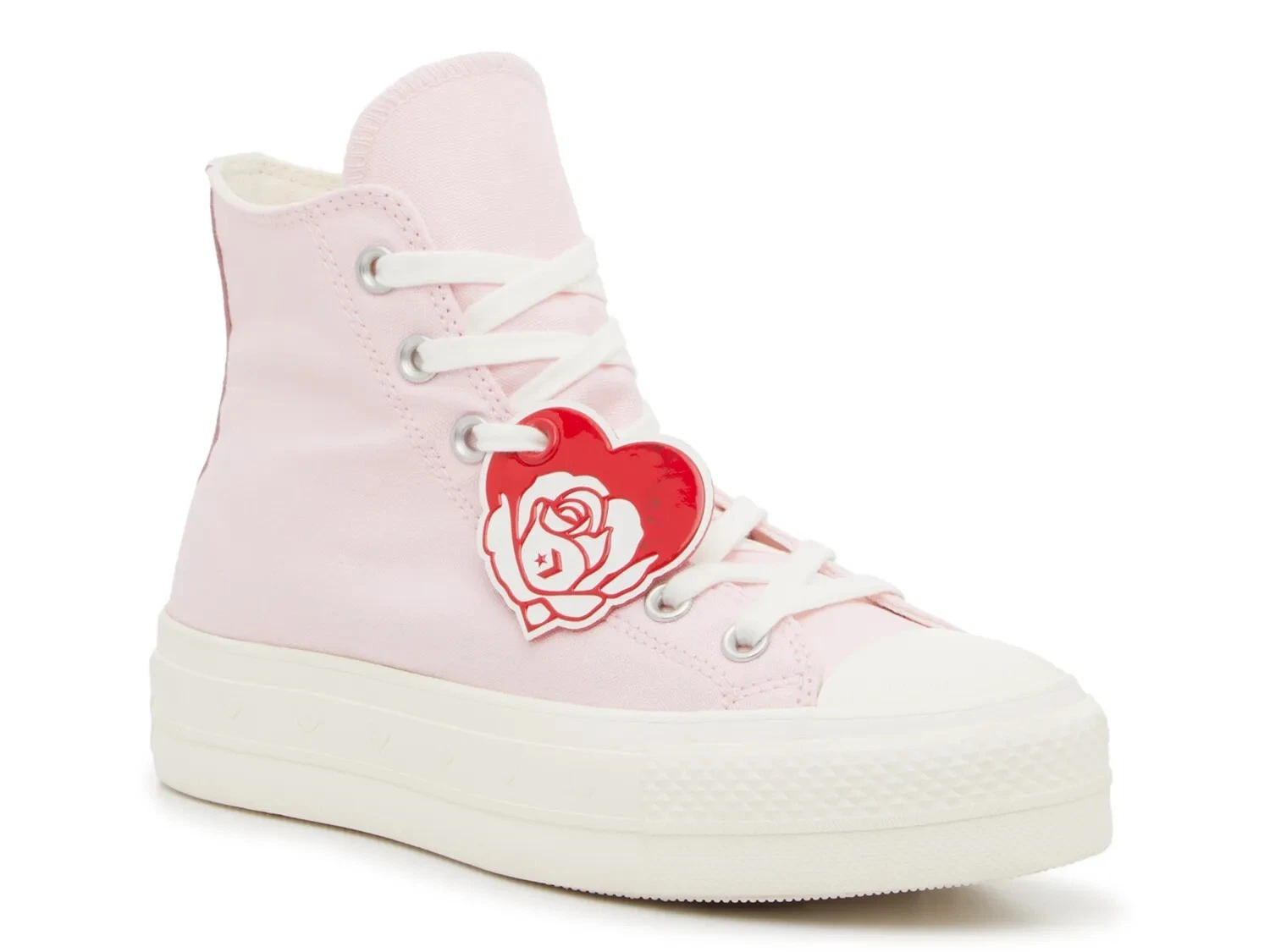 Sneakers Donna Moda Converse Chuck Taylor All Star Cuore Platform Sneaker