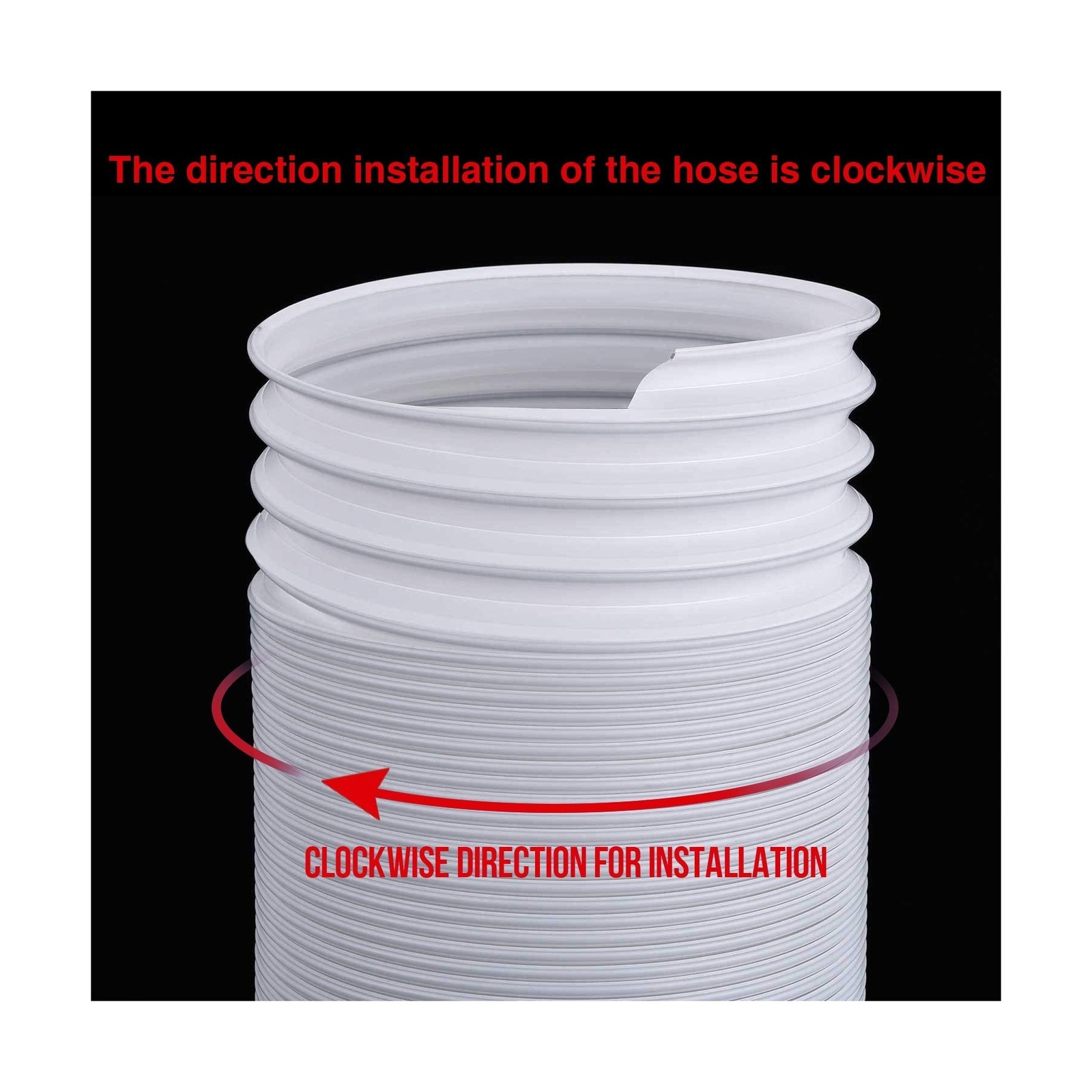 2 Pack, Hotop Portable Air Conditioner Exhaust Hose 5 Inch Diameter