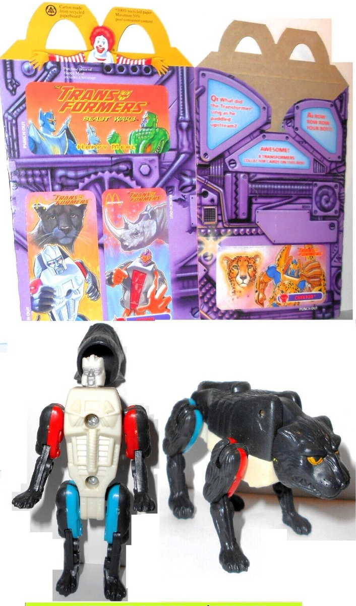 Transformers Beast Wars 1996 SHADOW PANTHER mcdonalds complete