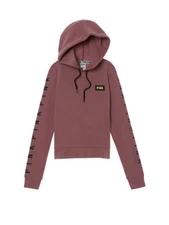 VICTORIAS SECRET PINK PERFECT PULLOVER HOODIE COCOA POWDER SIZE S NIP