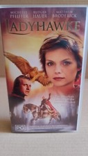 Ladyhawke (1985) VHS Michelle Pfeiffer Rutger Hauer PAL Video 2002 fantasy
