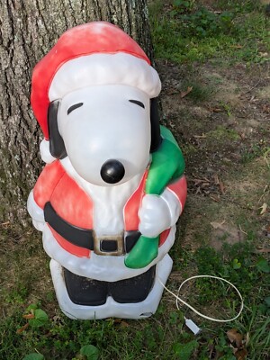 SNOOPY - 70s SNOOPY  ソフトビニール サンタクロース Snoopy Collectable Box Peanuts Mini Figure Panama Rare