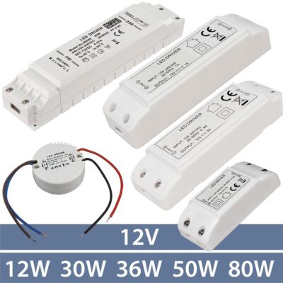 LED 12V Trafo Transformator Treiber 12 Volt DC Driver 12W 30W 36W 50W 80W