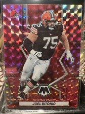 2022 Panini Mosaic Football Pink Camo Prizm Joel Bitonio #225