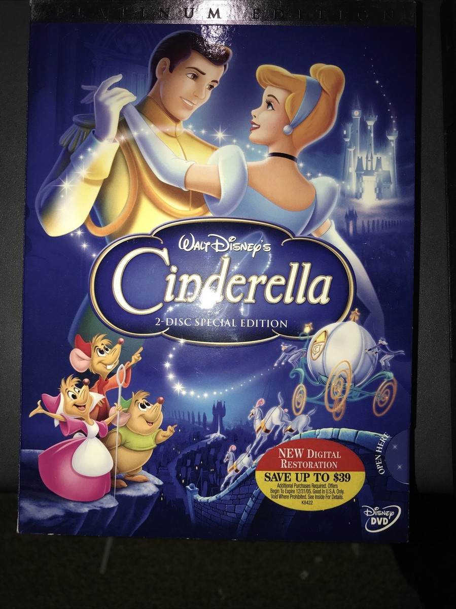 Cinderella (DVD, 2005, 2-Disc Set, Special Edition - DVD Platinum
