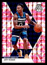 2019-20 Panini Mosaic Jeff Teague Pink Camo Prizm #93 - Minnesota Timberwolves