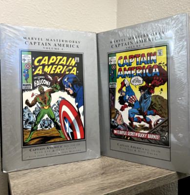 Marvel Masterworks Captain America Vol. 4 & 5 Hardcover Graphic Novels