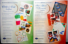 Lot of 2 Creative Memories 1. Circle-Oval 2. Star-Heart-Geometric Templates NEW