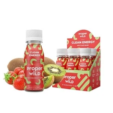 Proper Wild Energy Shot Strawberry Kiwi Case of 6 2.5oz Organic