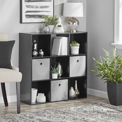 11'' 9-Cube Storage Organizer, Black...
