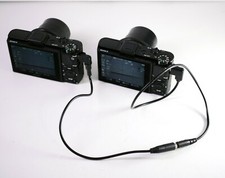M F Cables twin SONY cameras w/multiport use for 3D stereo photography A B