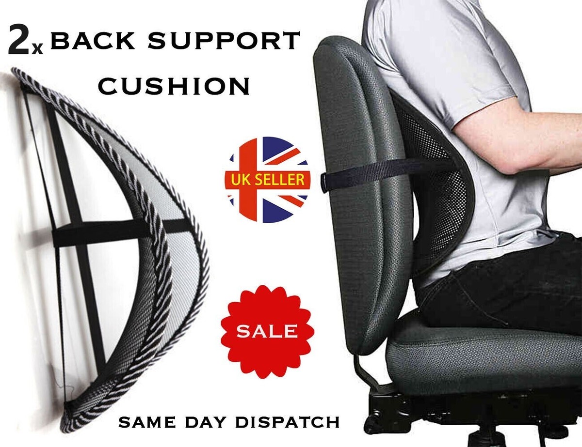 x Lower Back Lumbar Support for Office Chair Car Seat Lumber