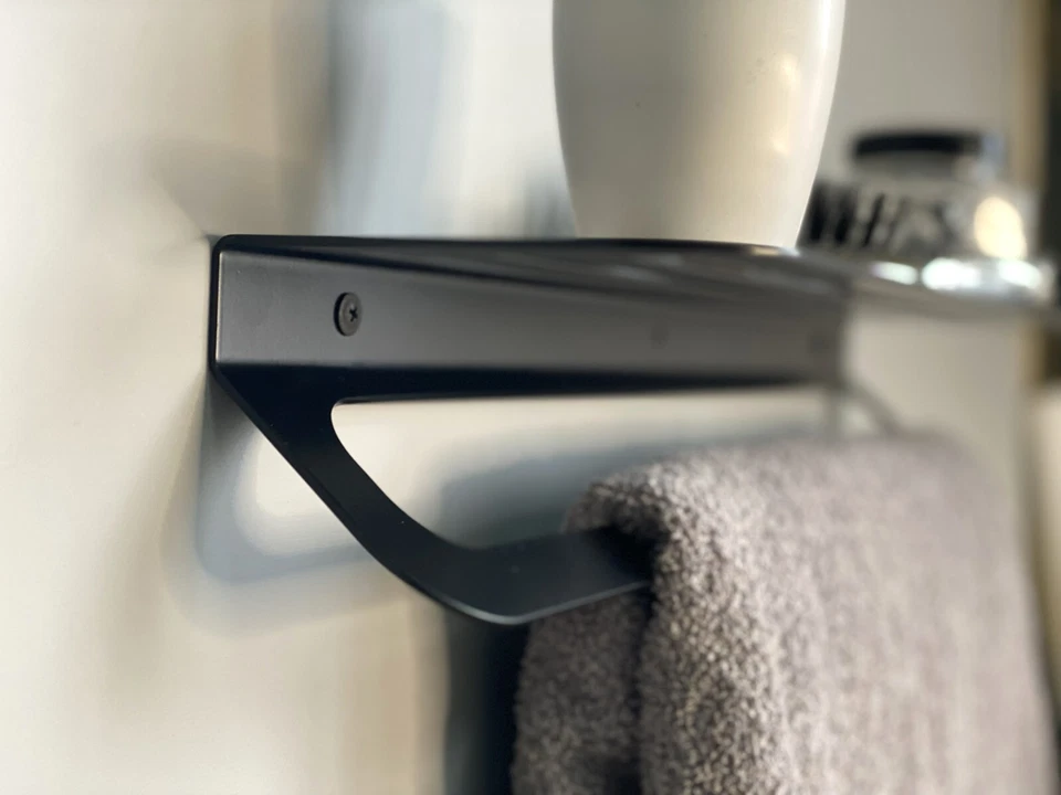 Organizador de estantería de baño montado en la pared Foto 2 de 4