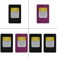 Refilled HP 301XL Black / Colour Ink Cartridges For ENVY 5530 Inkjet Printer