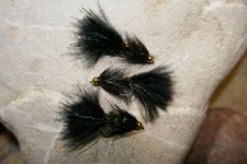 3 St. Goldkopf Glitter WOOLLY BUGGER Streamer # 10 Forellen-See-Teich Put & Take