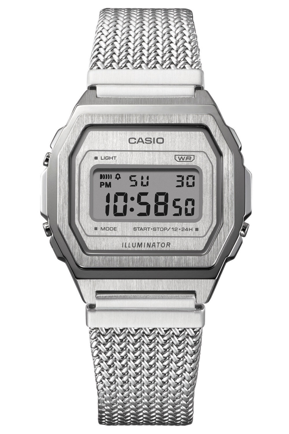Casio Vintage Iconic Women's Watch Silver A1000MA-7EF