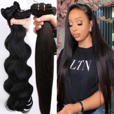 100G Brazilian Virgin 100 Remy Human hair Body Wave Weave Extensions 1-4Bundles