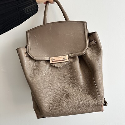 Alexander Wang Prisma Leather Backpack - Beige/Tan Rose Gold  display picture 3