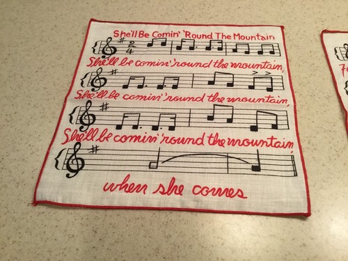 Vintage Cocktail Napkins Songs Music Notes Unused From Old Stock Set of 8 RARE - Picture 7 of 12