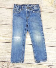 The Children Place Girls Skinny Pants Ripped Blue Denim Jean Youth Jeans 3T