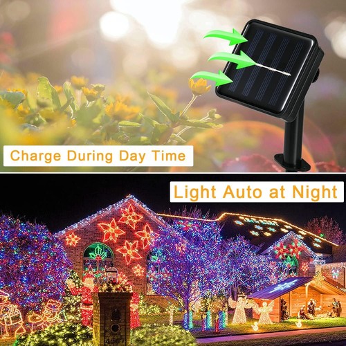 Solar Rope Lights Outdoor Tube Fairy String Lights Waterproof Garden Patio Decor - Picture 22 of 30