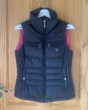 Gant Women’s Feather Down Zip Gilet Vest Jacket Coat Navy Blue Xs Extra Small