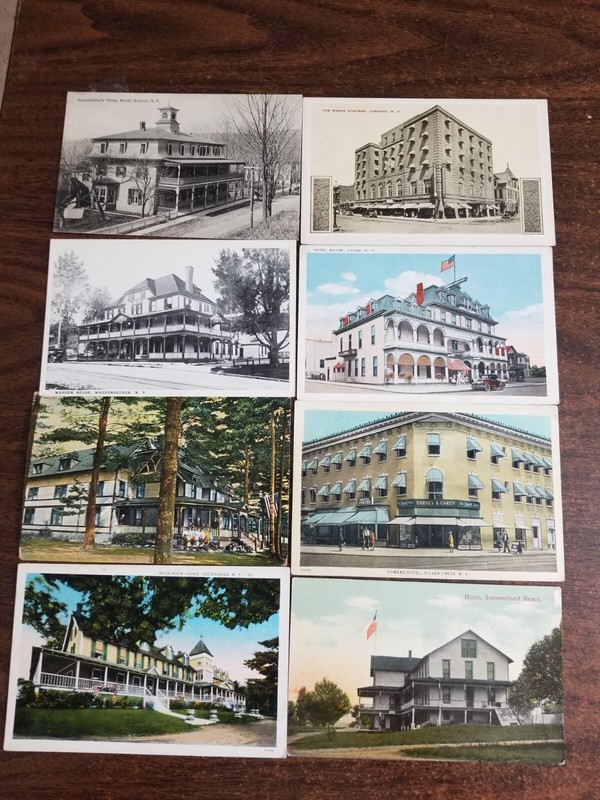 NEW YORK STATE-14 OLDER(UNUSED) HOTEL POSTCARDS
