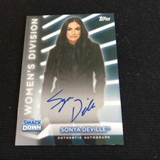 2021 Topps WWE Women's Division Sonya Deville Auto Autograph #78/199 Smackdown