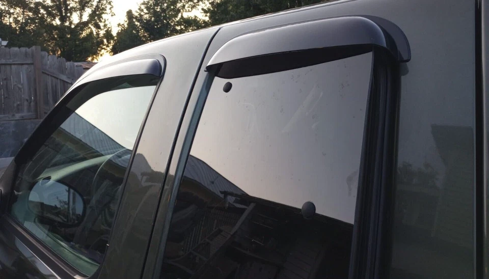 Protectores de lluvia con cinta AVS viseras de ventilación pantalla para Ford F150 1997-2003 cabina extendida Foto 3 de 4