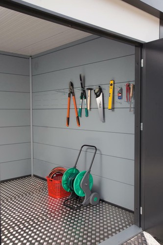 Eleganto Lochblech XX24 Mit Haken Aufhängung Zubehör Für Gerätehaus - Bild 2 von 2