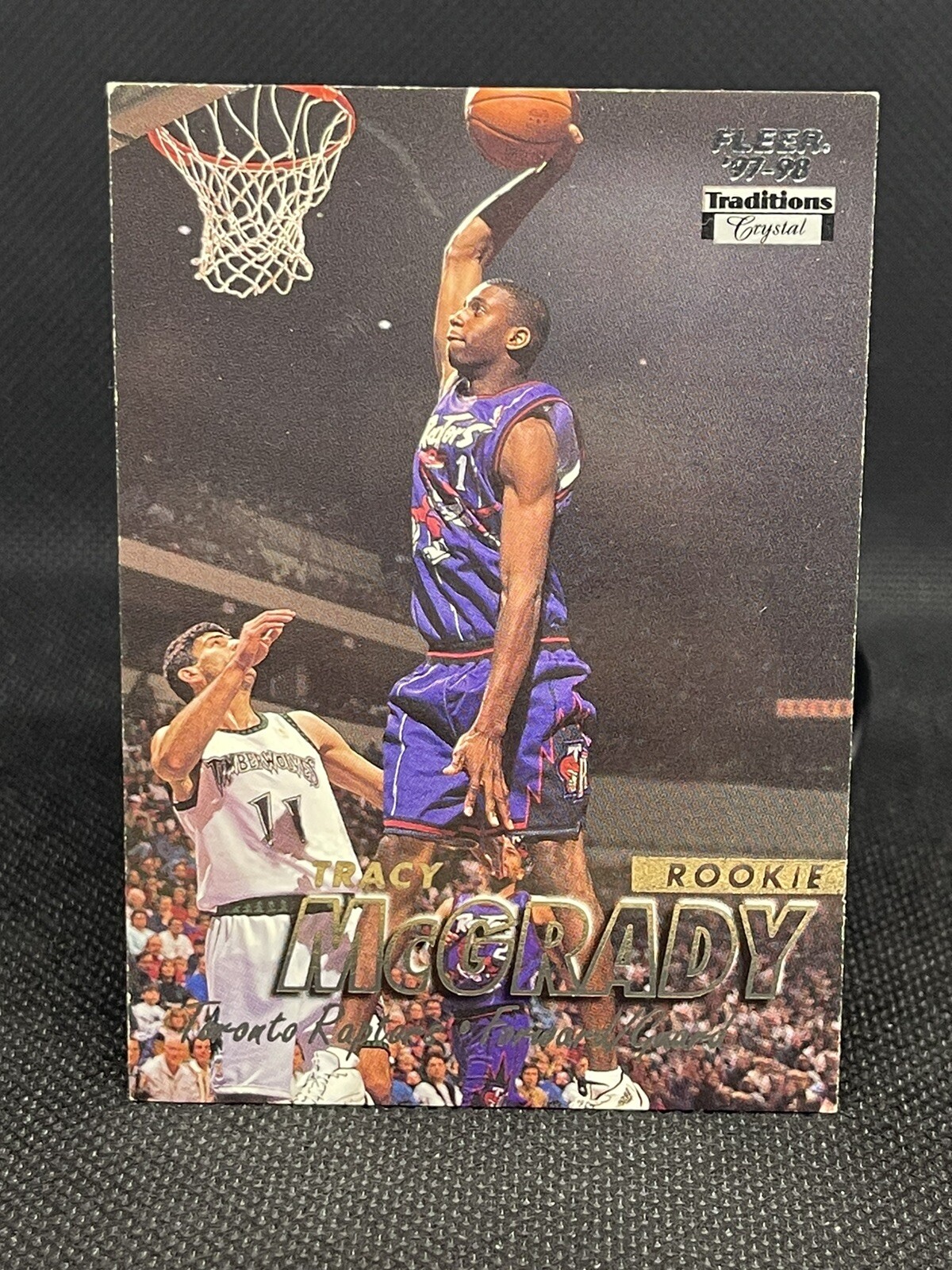1997-98 Fleer Tracy McGrady Traditions Crystal Parallel RC #226 Raptors Magic