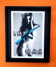 DEATH NYC Hand Signed LARGE Print Framed 16x20in COA EMILY RATAJKOWSKI INVADE FL