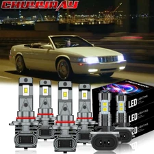 For Cadillac Eldorado 1992-2002 LED Headlight High-Low Fog Lights Bulbs Kit