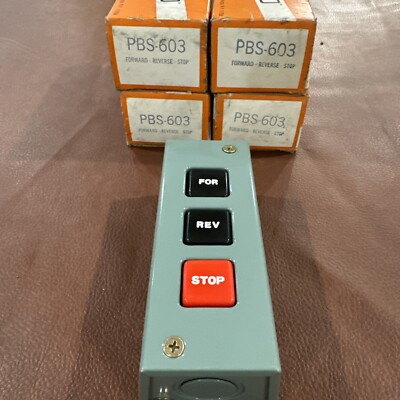 4x RELECO RELAY AND CONTROL PBS-603 Control Station,Forward/Reverse/Stop #B3