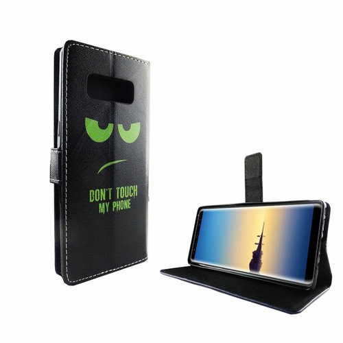 Phone Case for Samsung Galaxy Note 8 Case Wallet Cover 360 Case Black - Picture 2 of 6