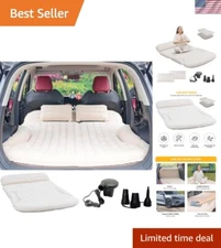 Double-Sided Flocking SUV Air Mattress with Pump & Pillows for Ultimate Comfort