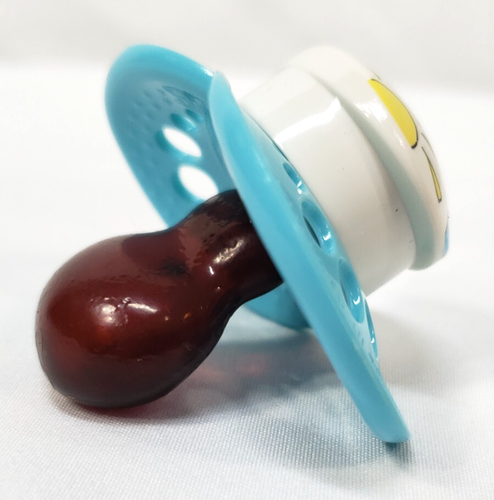 Vintage Ulti MAM Pacifier Blue Boat Sailing 1995 Sassy Orthodontic Latex Nipple - Picture 5 of 21
