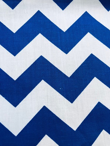 Premium 1 inch Chevron Zig Zag Poly Cotton Fabric Sold By The Yard. - Picture 2 of 2