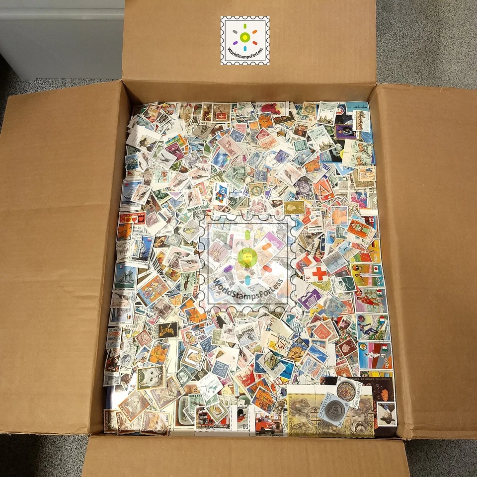 Colección de estampillas en todo el mundo usadas y como nuevas -200 estampillas diferentes por lote y regalo gratis Foto 4 de 4