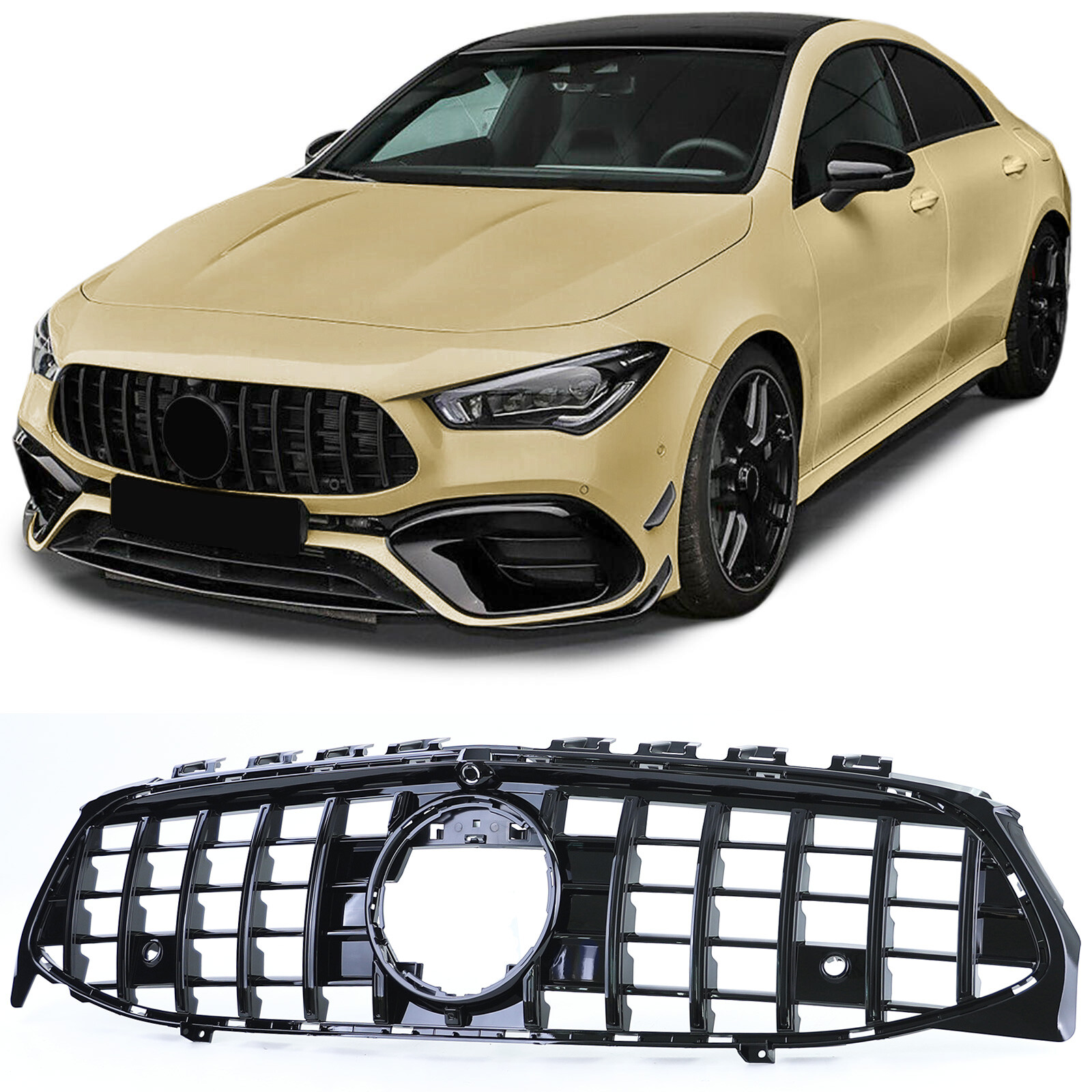 Calandra Mercedes CLA W118 Nero Glossy | Griglia Sportiva 2019-2023
