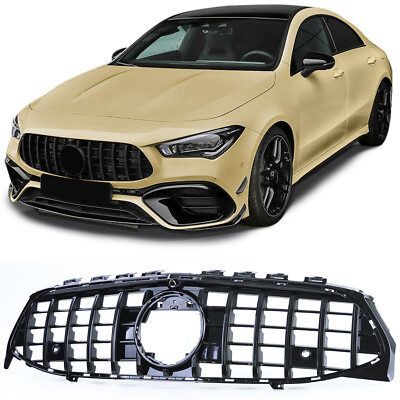 Griglia radiatore effetto nera lucida adatta,per Mercedes CLA C118 dal 19