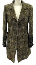 Preloved Women’s Alberta Ferretti Green Overcoat Size Uk 12 Vgc