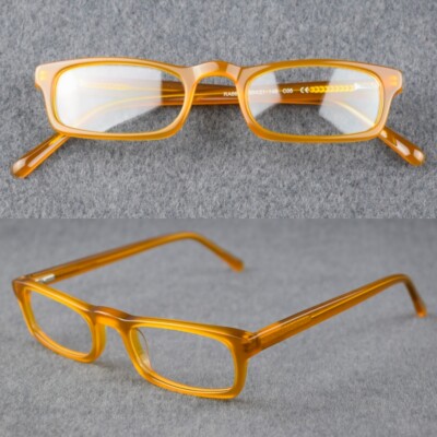 Vintage Acetate Rectangle Eyeglasses Frames Reading Glasses Men Women Optical