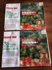 Vintage Prange Way 35 Fancy Reflector Midget Light Set of 2