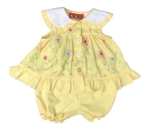 Baby Girl New Vintage Carter's 3 Month Sweet Daisy 2pc Blue Dress | eBay