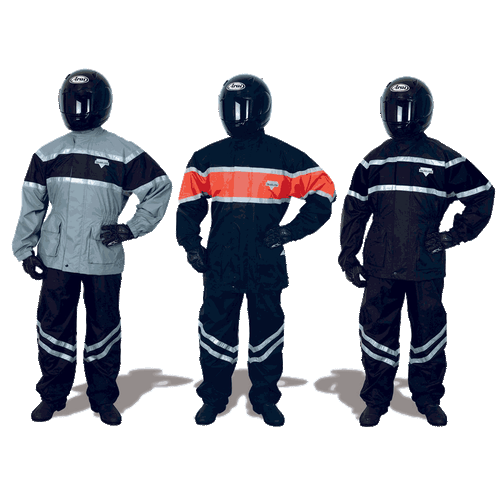 NELSON-RIGG MEDIUM BLACK/ORANGE VOLANTE VTL-700 2 PIECE VENTED RAIN SUIT - Picture 2 of 3